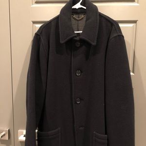 Men’s Brooke’s Brothers Black Wool Peacoat